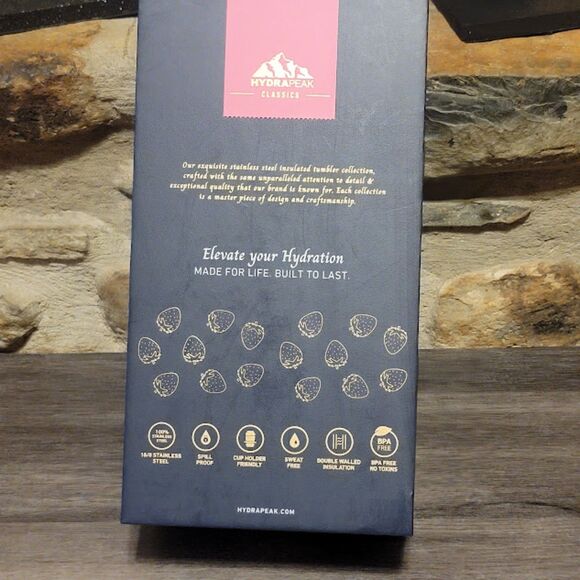 Strawberry Strawberries Hydrapeak Rhinestone Tumbler Sparkle Cup - Picture 6 of 7